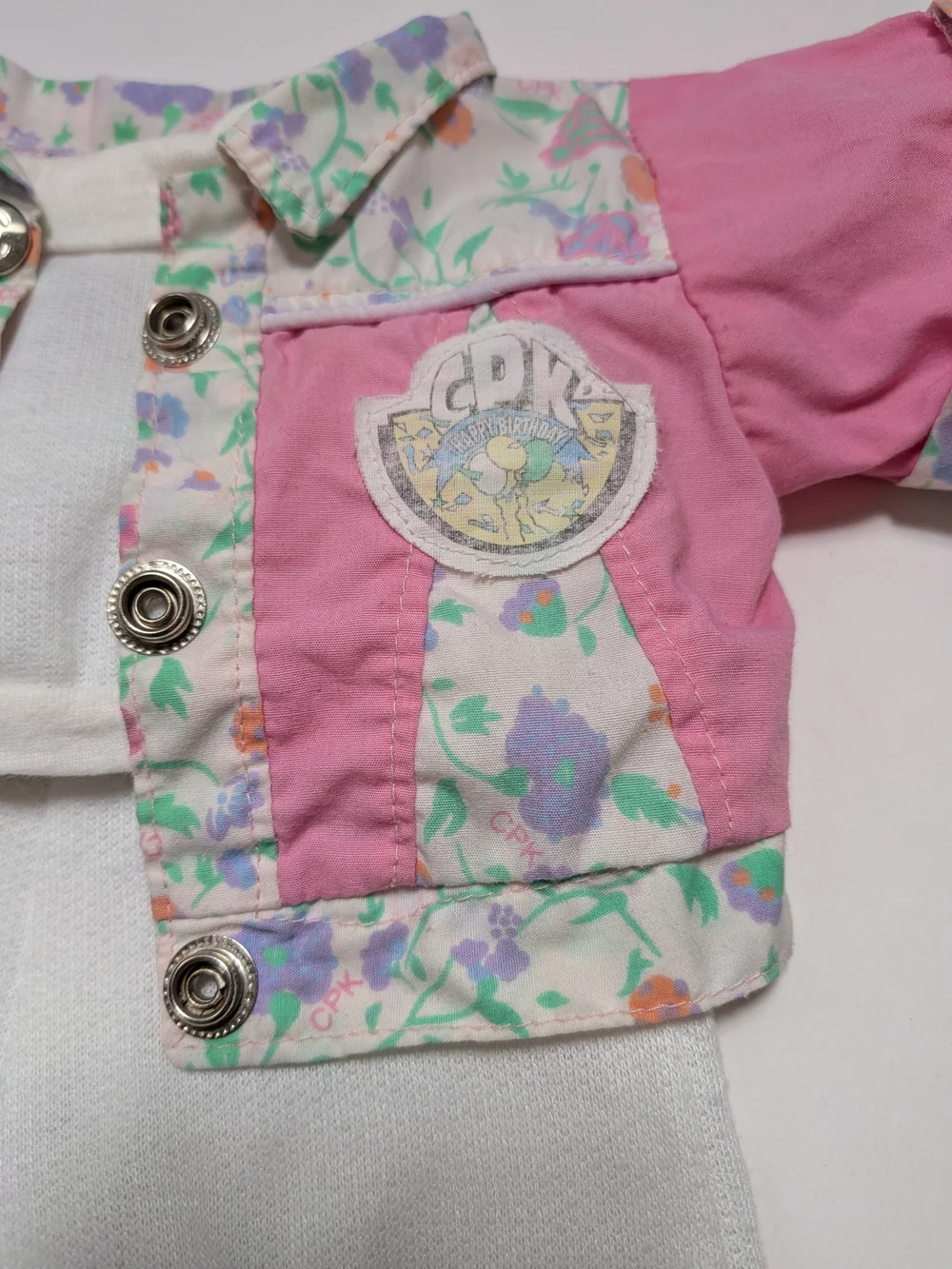 Cabbage Patch Kids Doll Clothes, White/Pink Stripe Jogger Suit 18A & Jacket CPK